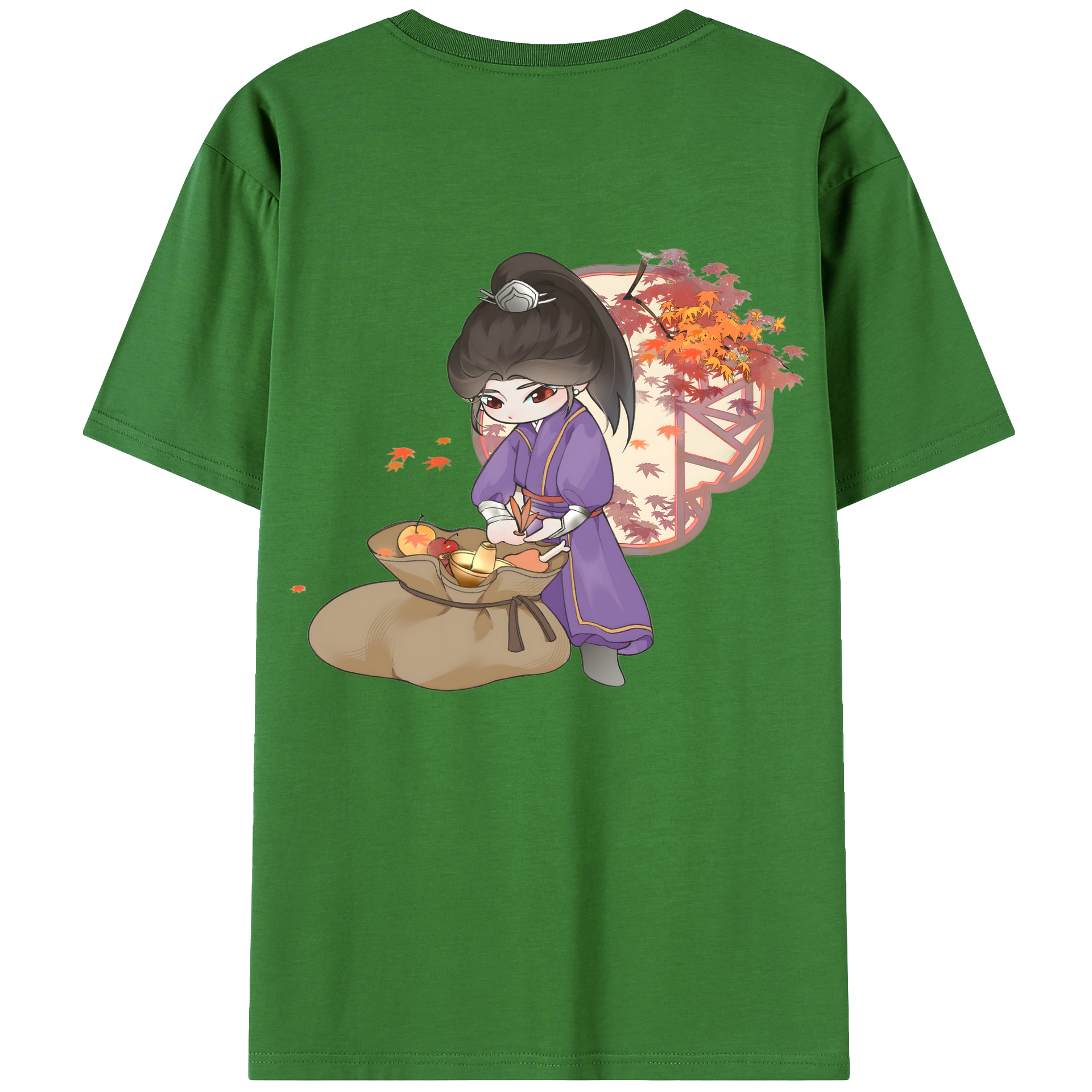 （画像用） Ne Zha 2 ナタ 魔童の大暴れ レディース半袖Tシャツ(バックプリント)